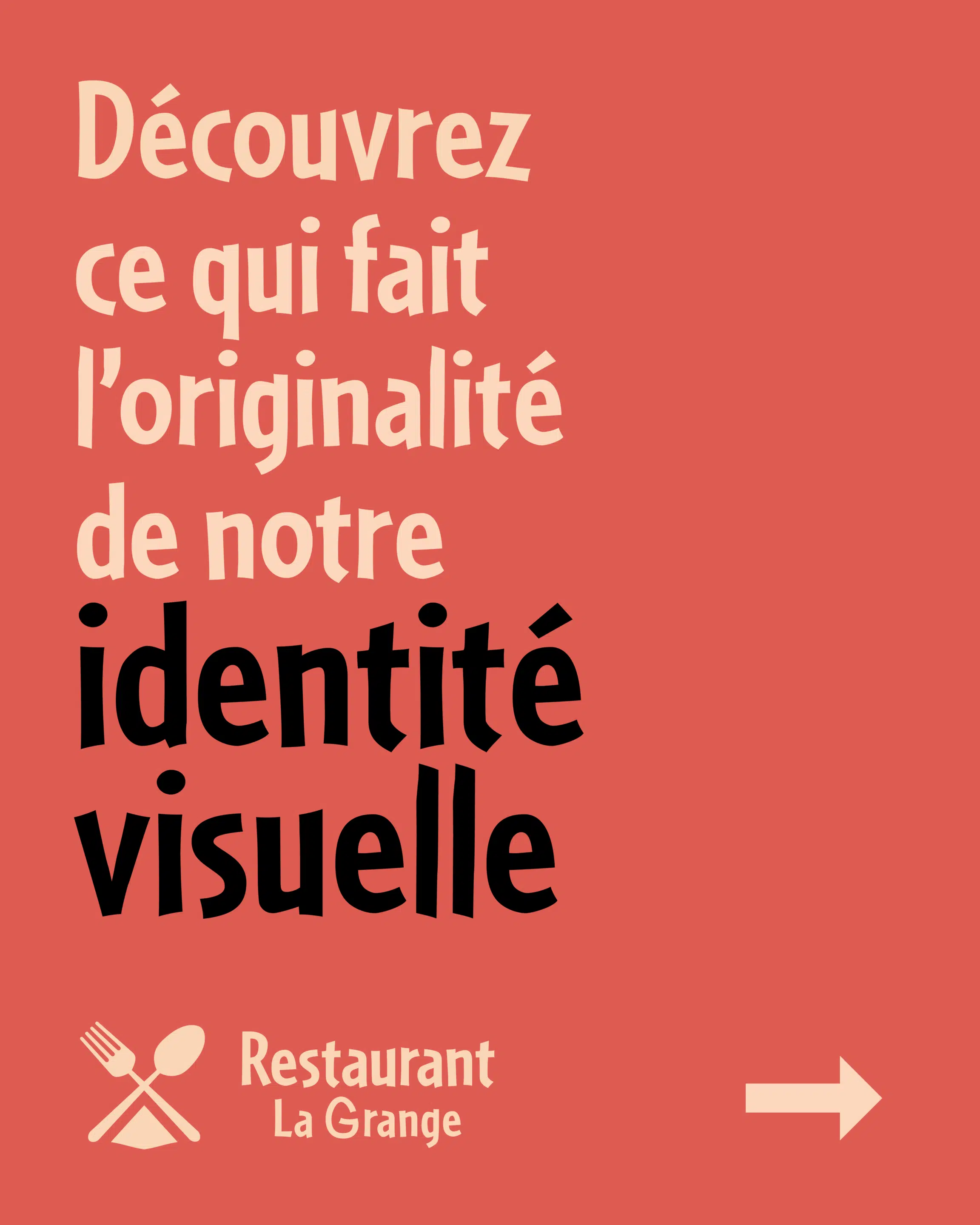 Identité visuelle Restaurant La Grange Identité visuelle Restaurant La Grange